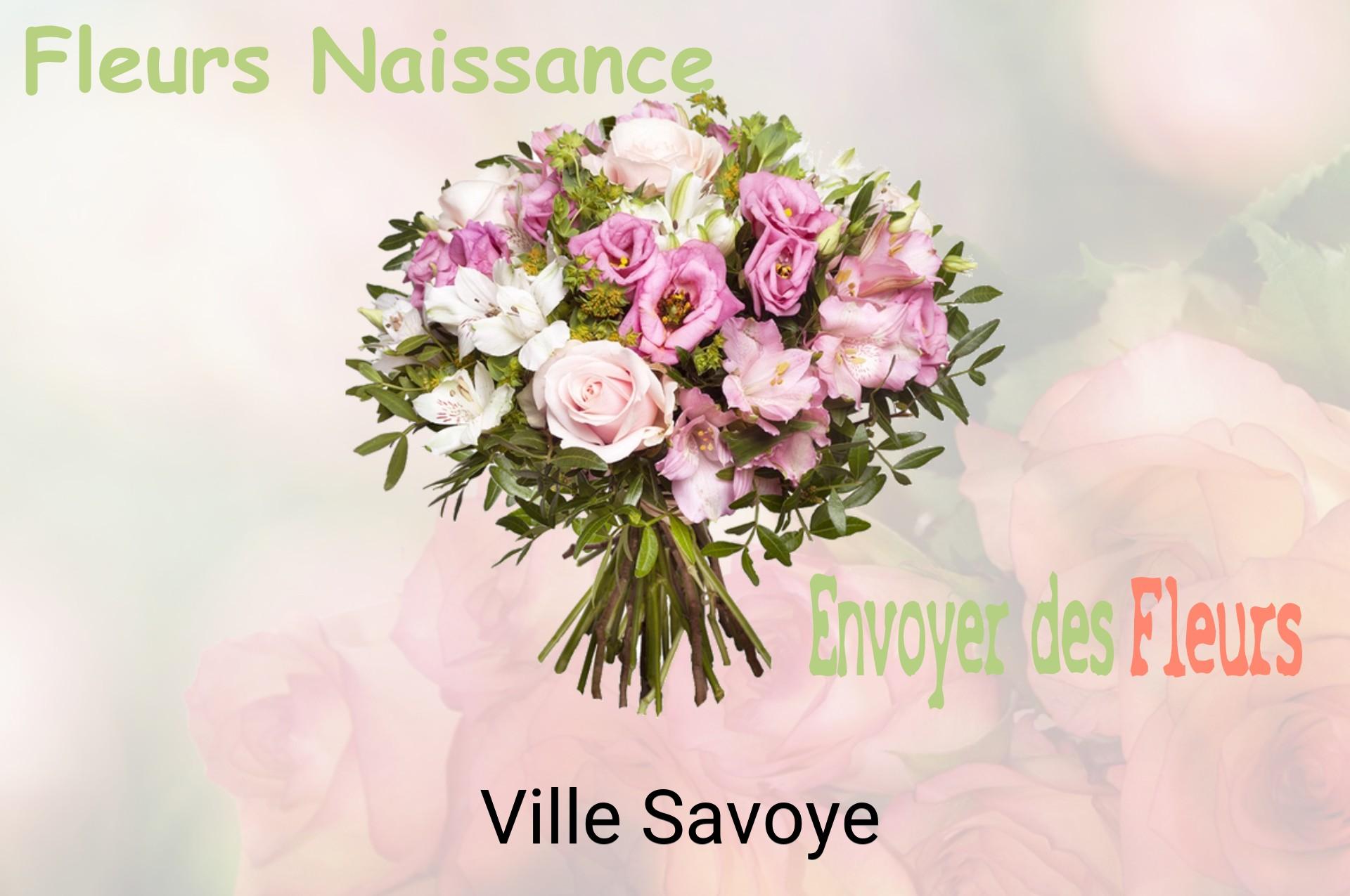 Bouquet de fleurs de naissance livré à Ville-Savoye